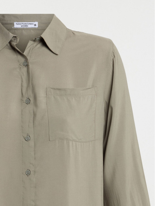 Chemise tilleul à boutons femme Chemise tilleul à boutons femme