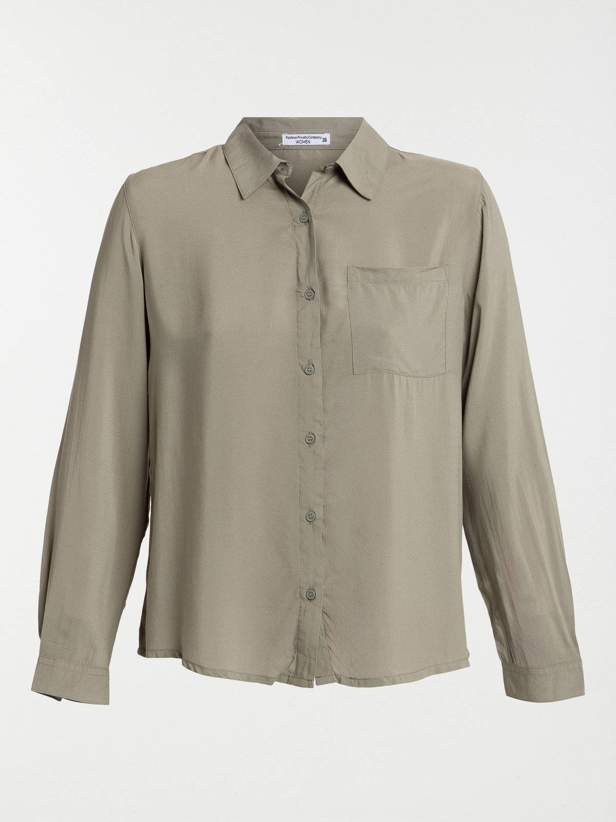 Chemise tilleul à boutons femme