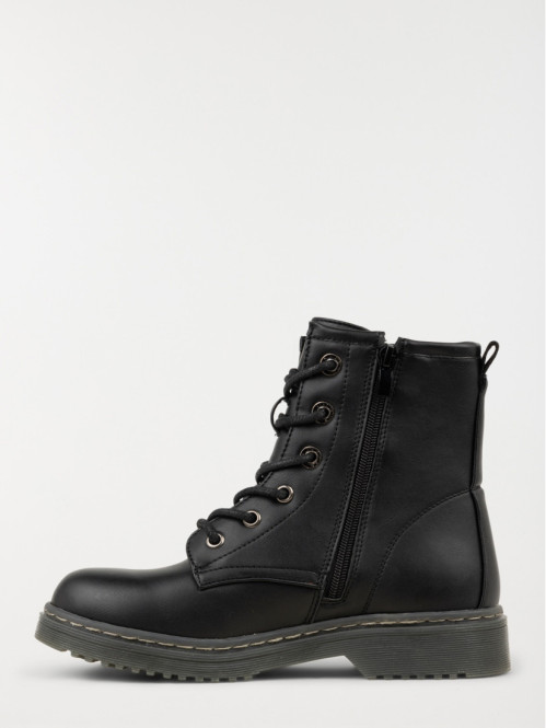 Bottines noires à lacets femme (36-41)