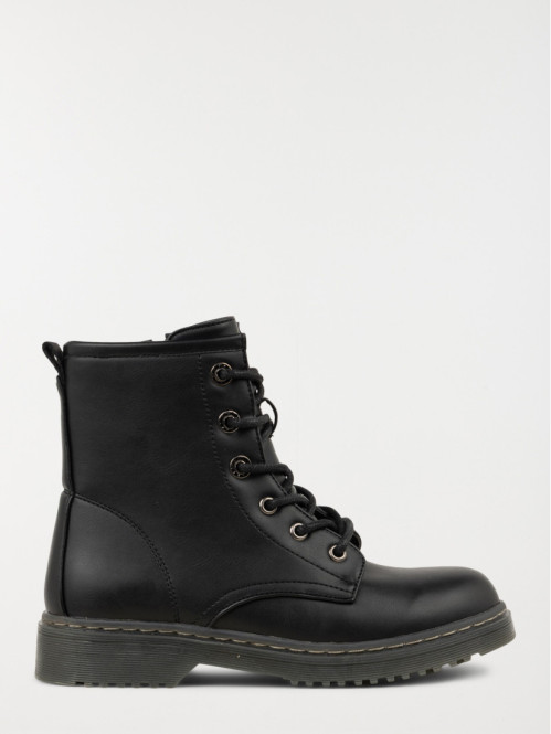 Bottines noires à lacets femme (36-41)