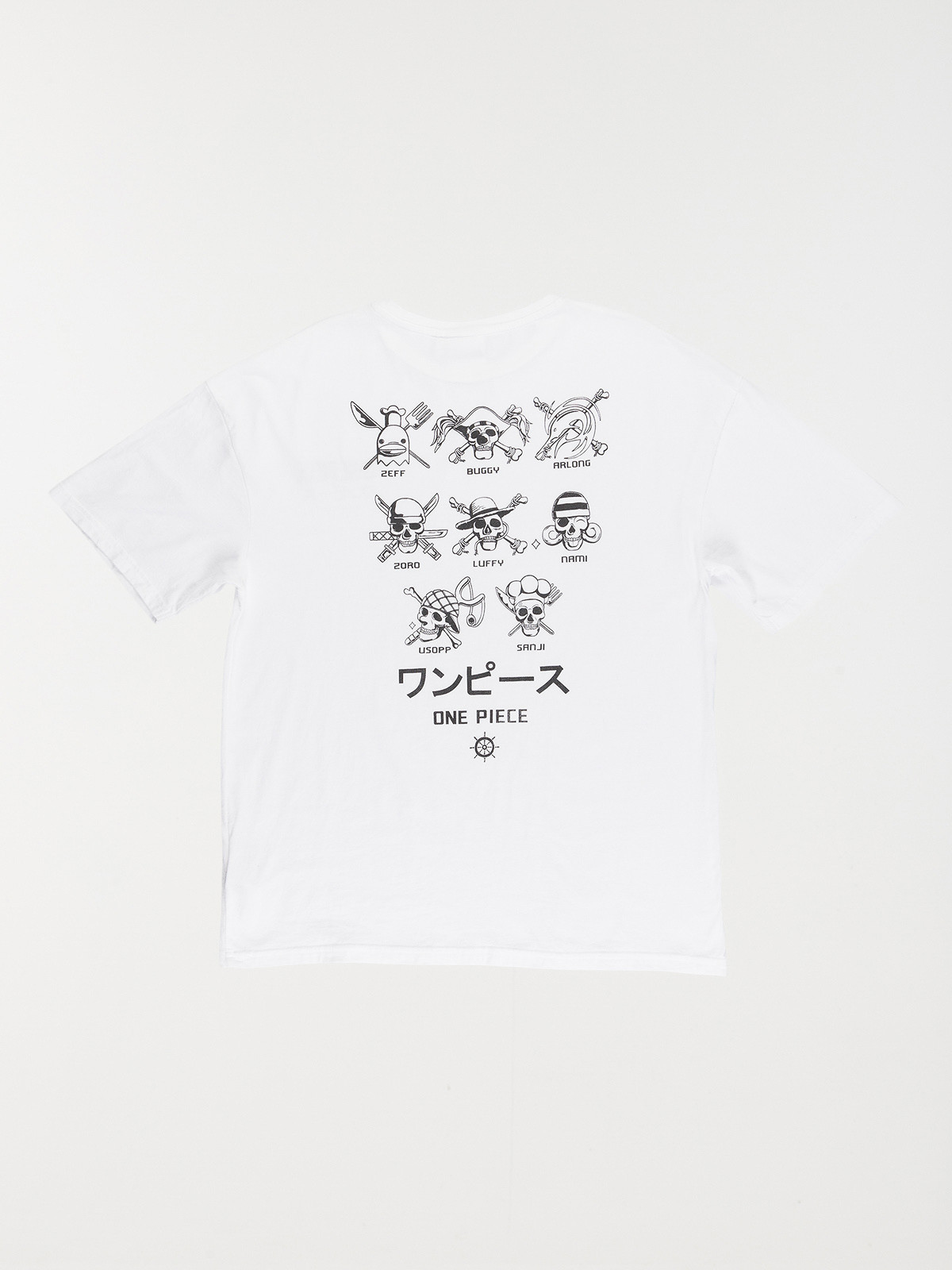 T-shirt One Piece blanc garçon (XXS-M)