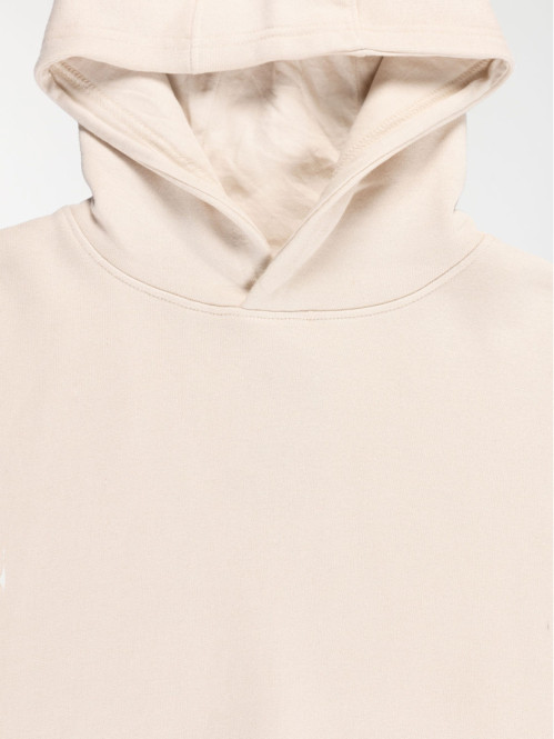  Sweat capuche uni craie...
