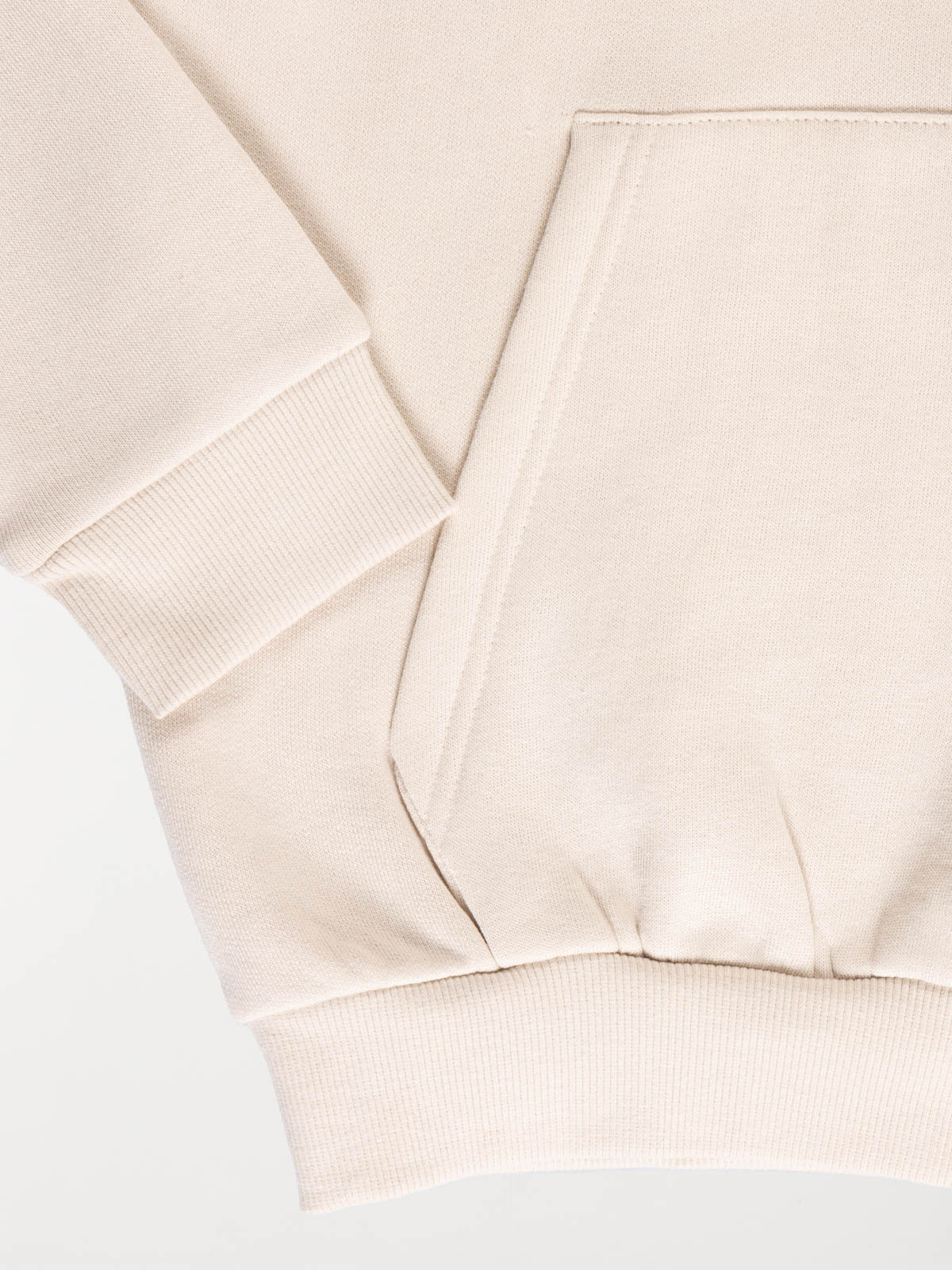  Sweat capuche uni craie garçon (XXS-M)