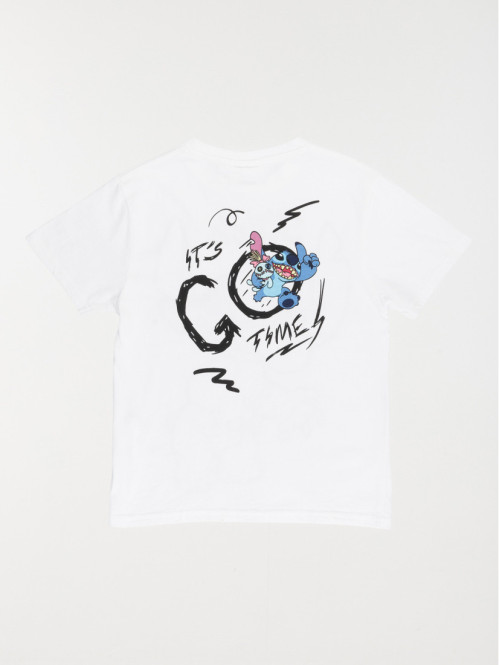 Tee-shirt Stitch garçon blanc (3-12A)