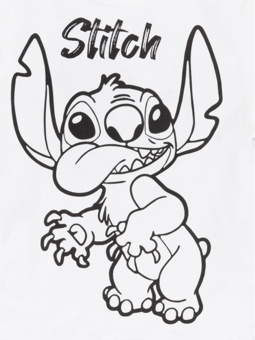 Tee-shirt Stitch garçon blanc (3-12A)