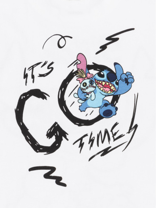 Tee-shirt Stitch garçon blanc (3-12A)