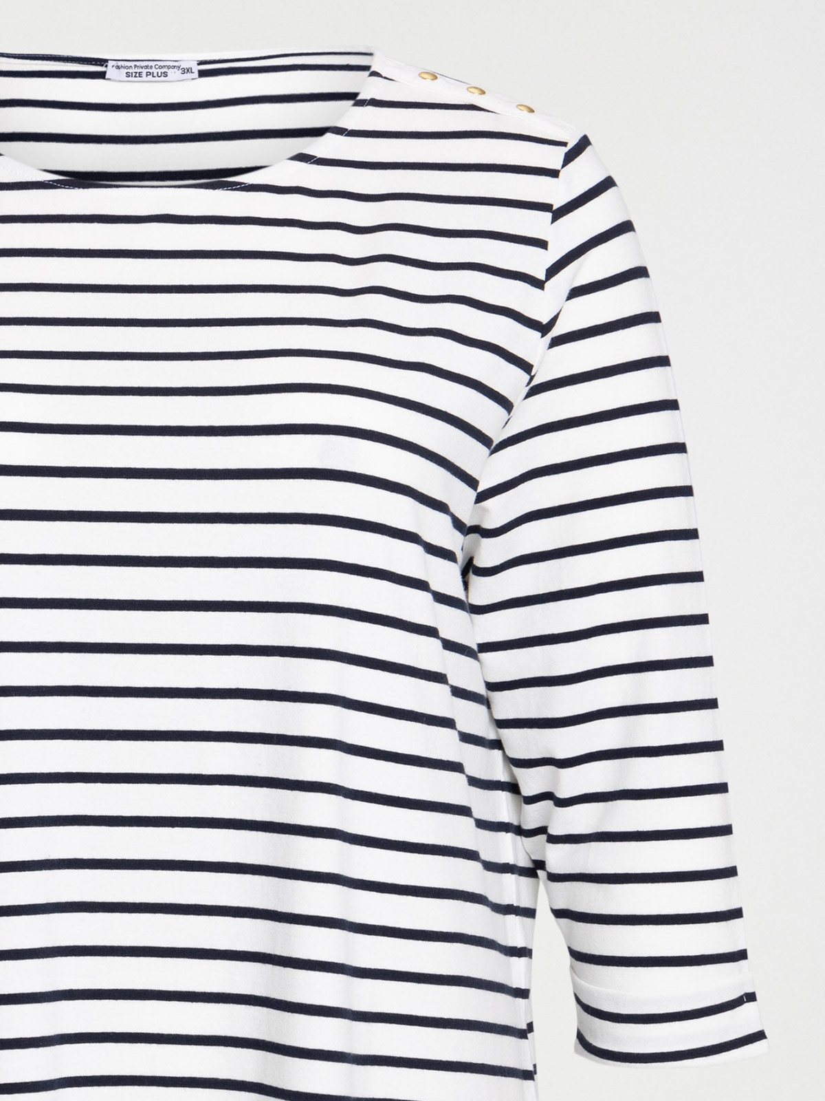 T-shirt grande taille rayé femme