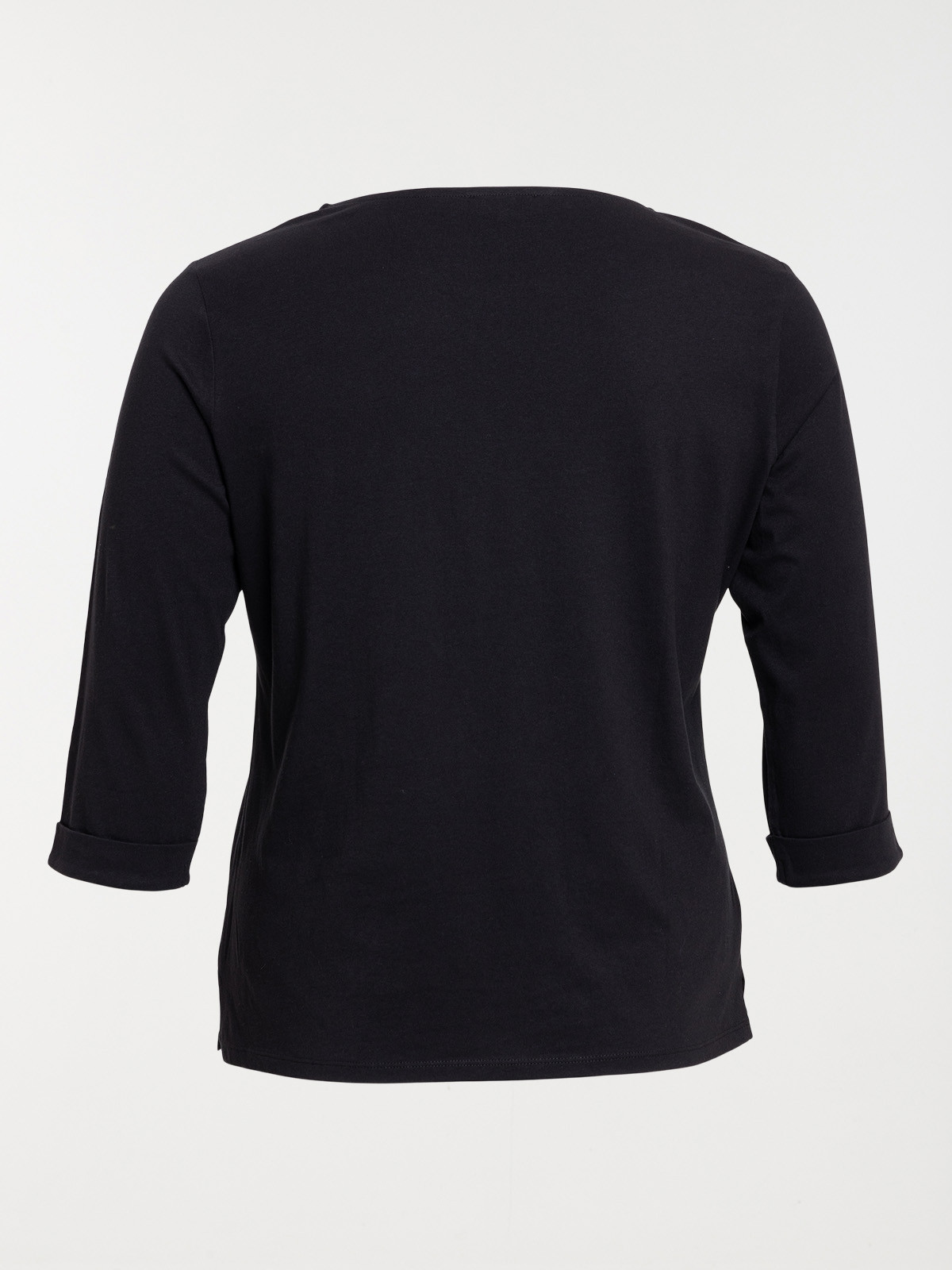 T-shirt noir coton grande taille femme T-shirt noir coton grande taille femme