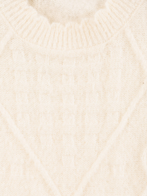 Pull sans manches coquille fille (3-12A)