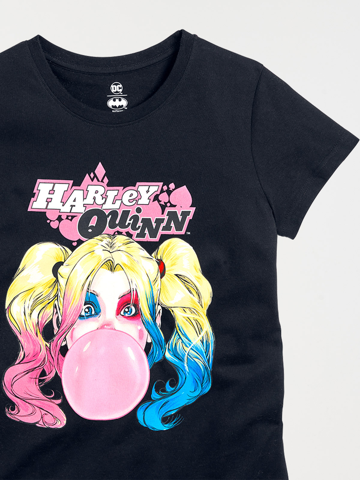 T-shirt Harley Quinn noir femme T-shirt Harley Quinn noir femme