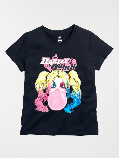 T-shirt Harley Quinn noir femme T-shirt Harley Quinn noir femme
