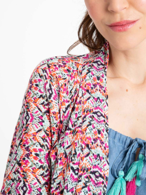 Veste kimono imprimée femme Veste kimono imprimée femme