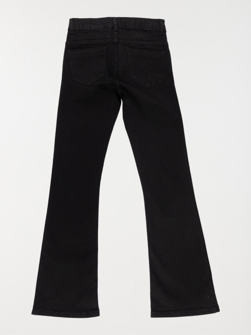 Jean flare noir fille (XXS-M)