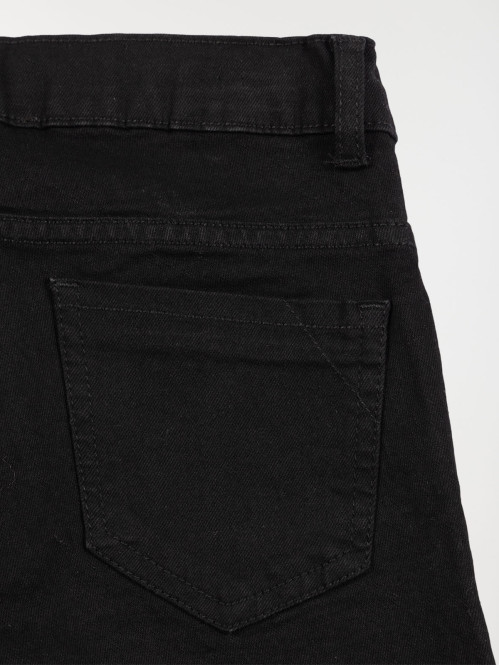 Jean flare noir fille (XXS-M)