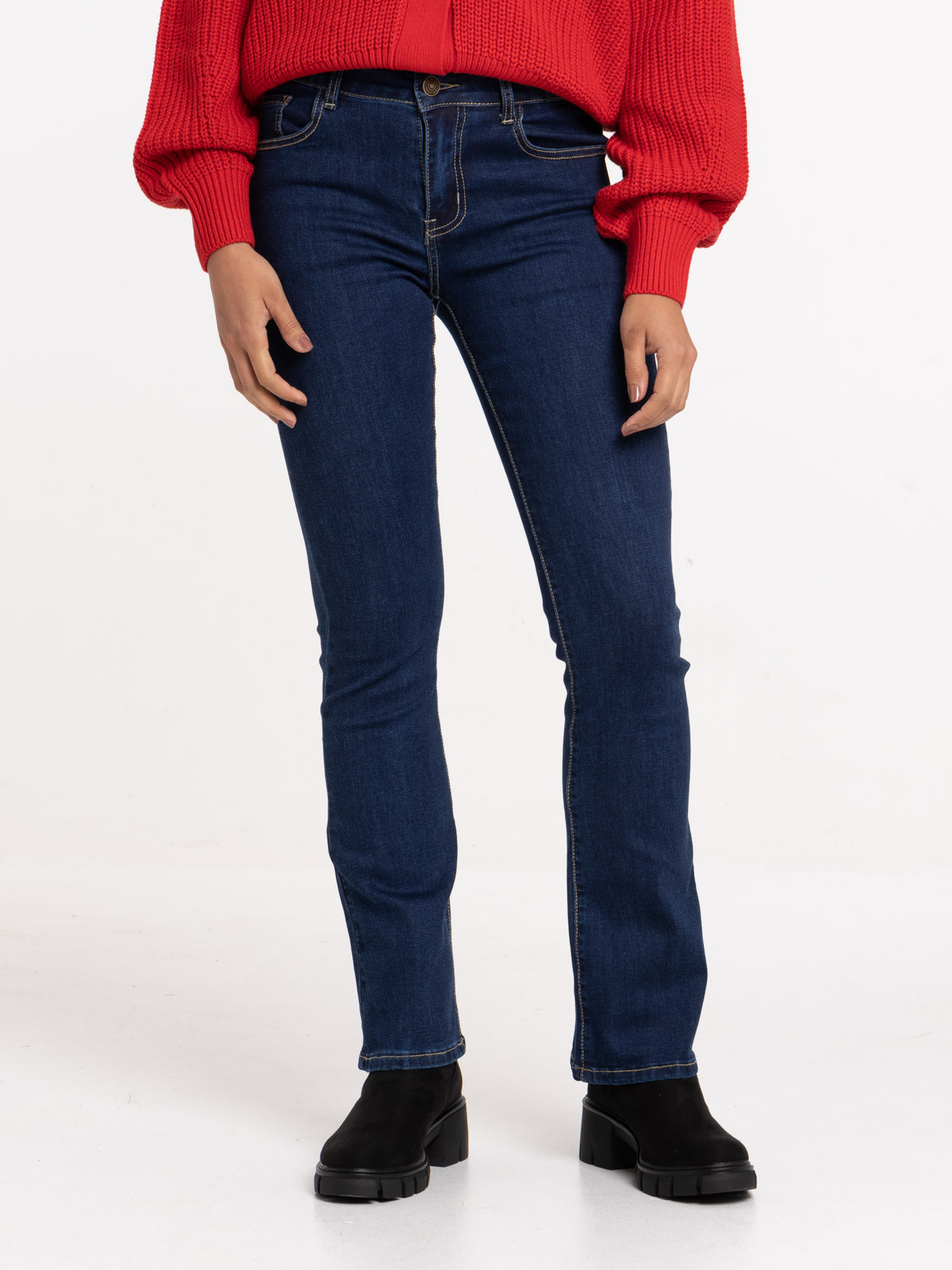 Jean bootcut brut femme