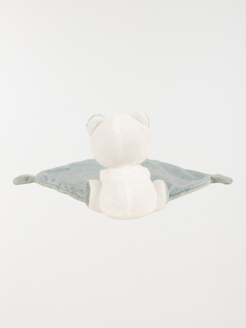 Doudou mouchoir naissance ourson vert Doudou mouchoir naissance ourson vert