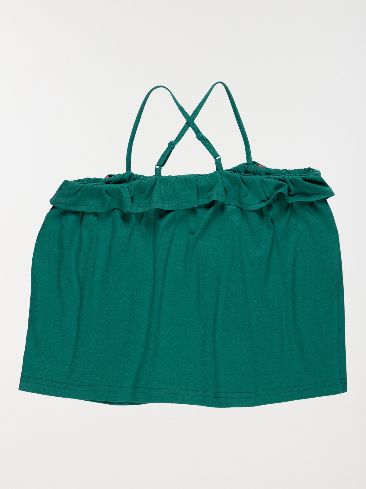 Débardeur émeraude brodé fille (10-16A) Débardeur émeraude brodé fille (10-16A)