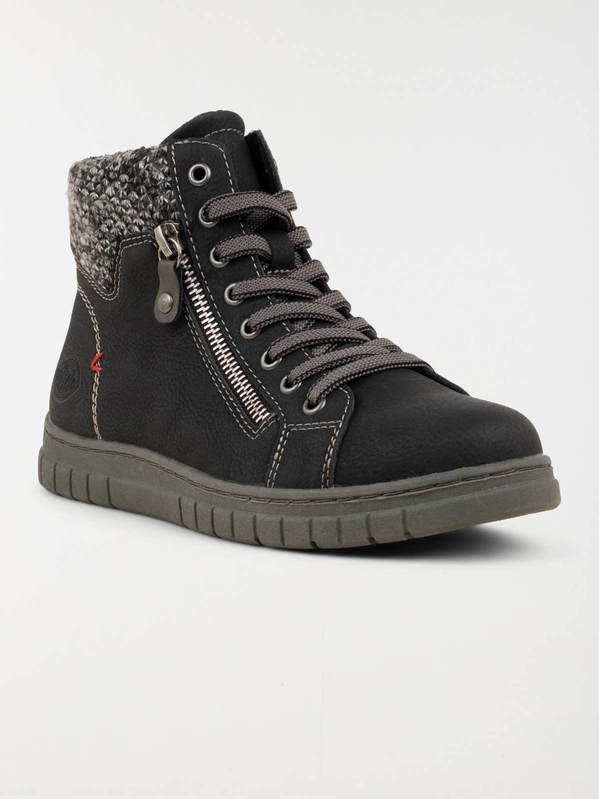 Baskets montantes zippées femme (36-41)