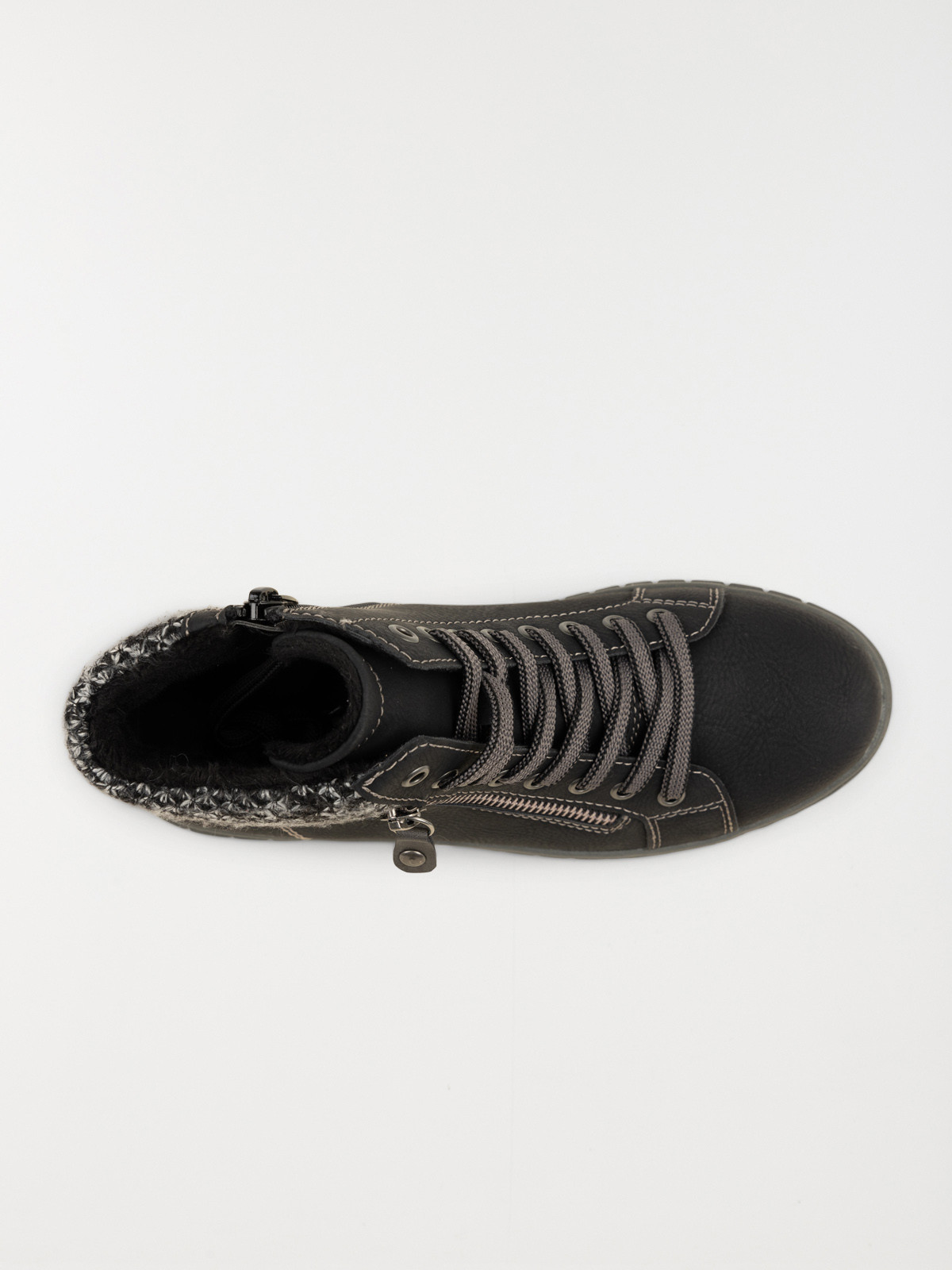 Baskets montantes zippées femme (36-41)