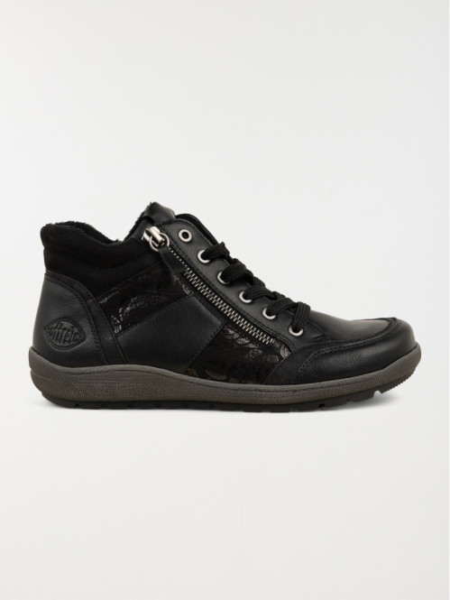 Baskets montantes femme zippées (36-41)