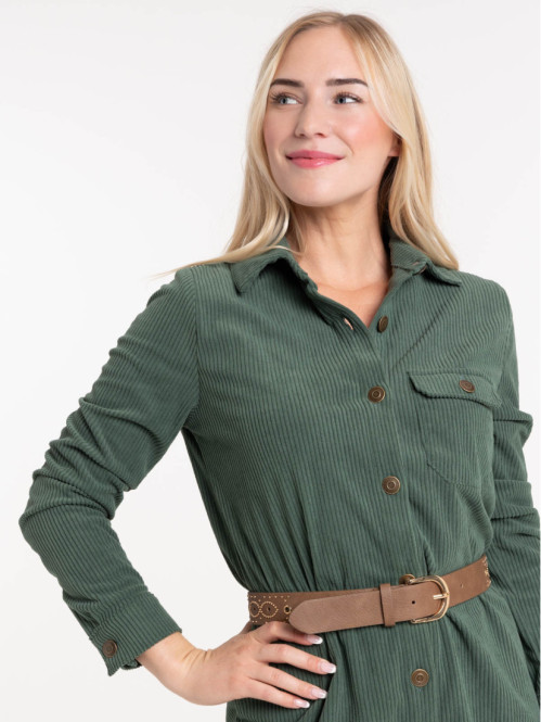 Robe en velours femme