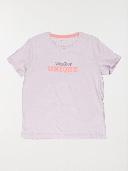 T-shirt fille modèle unique (10-16A)