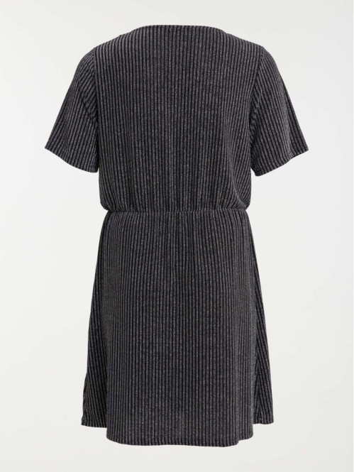 Robe noire col V grande...