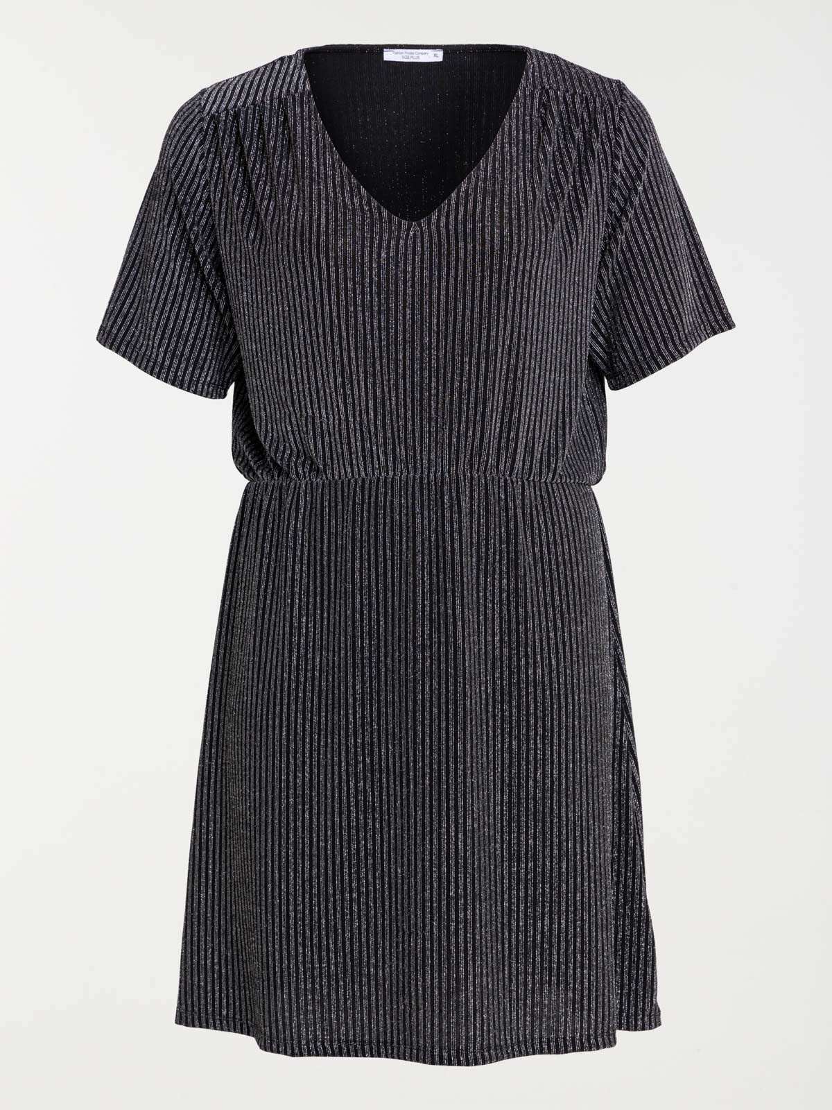 Robe noire col v hotsell