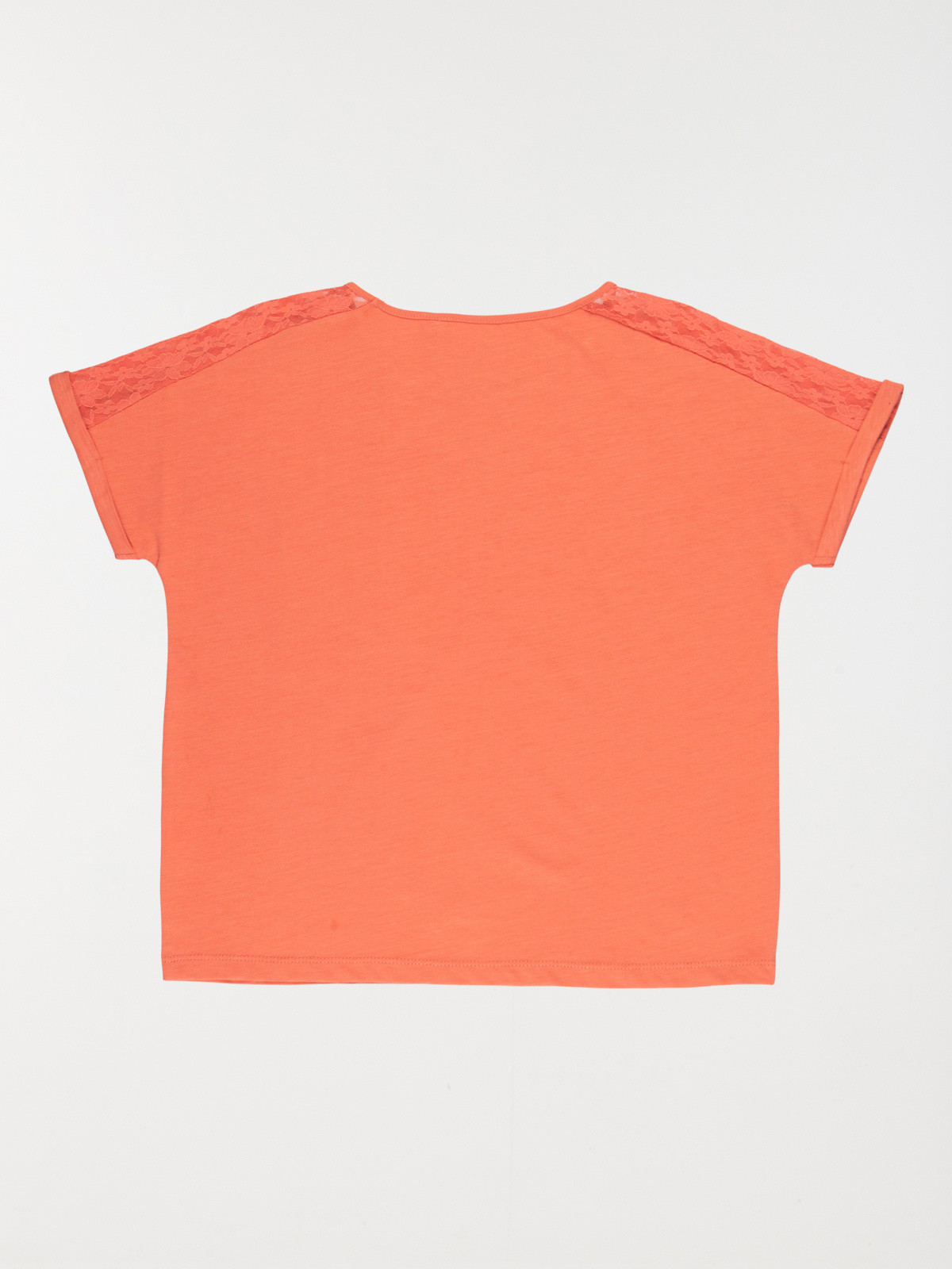 T-shirt détail dentelle fille (10-16A) T-shirt détail dentelle fille (10-16A)