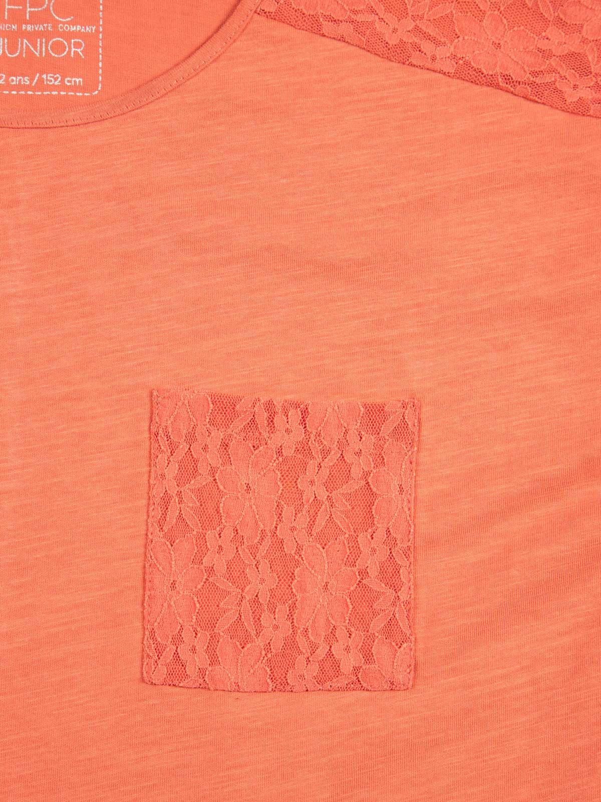 T-shirt détail dentelle fille (10-16A) T-shirt détail dentelle fille (10-16A)