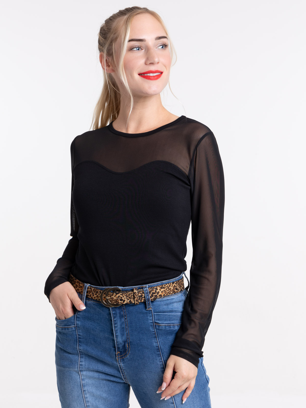 Tee-shirt noir femme