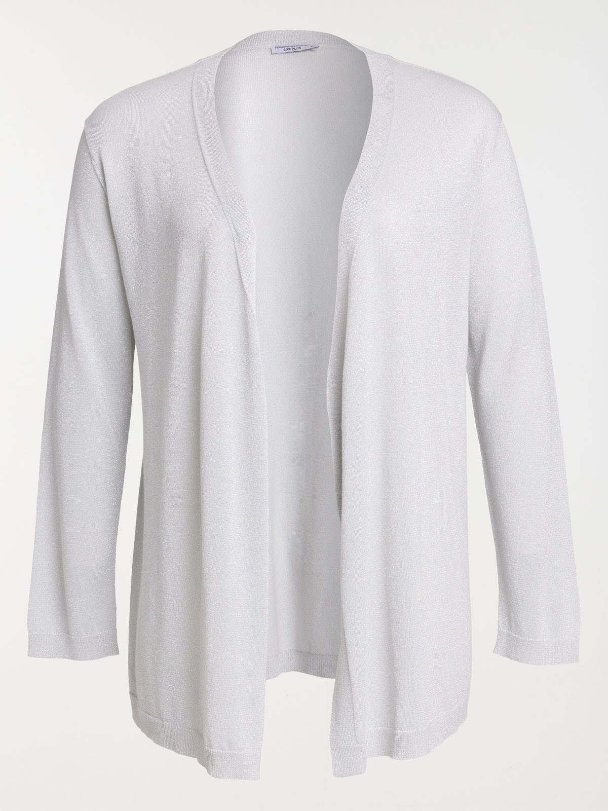 Gilet coloris argent grande taille femme