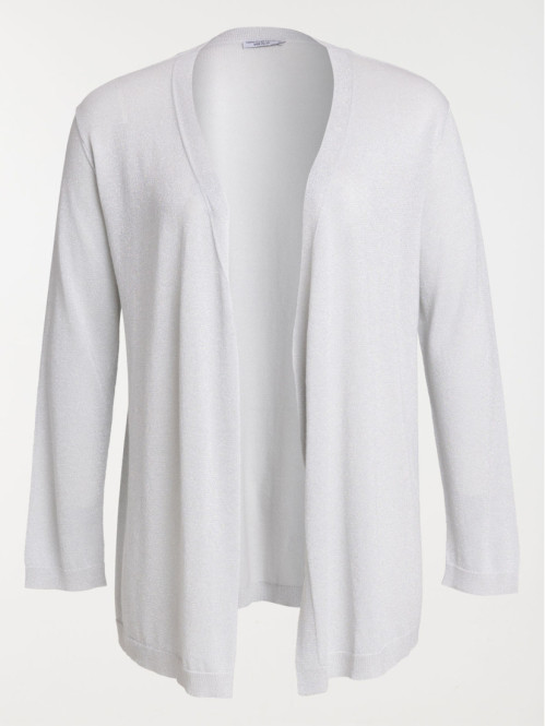Gilet coloris argent grande taille femme