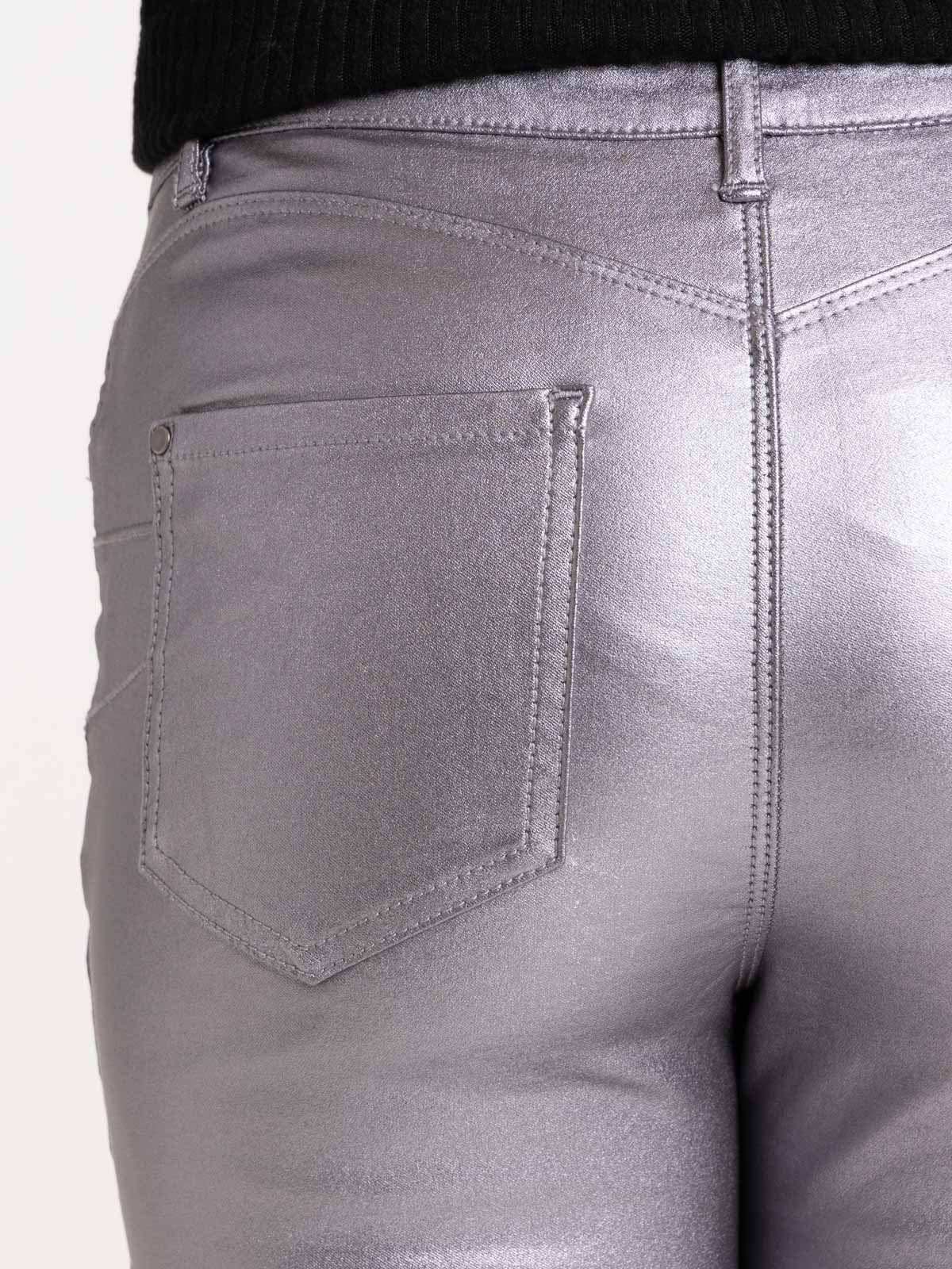 Pantalon skinny enduit bronze femme Pantalon skinny enduit bronze femme