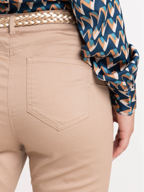 Ceinture Femme Skinny Mode Marron - Marque Ex Bank, Neuve Sans étiquette
