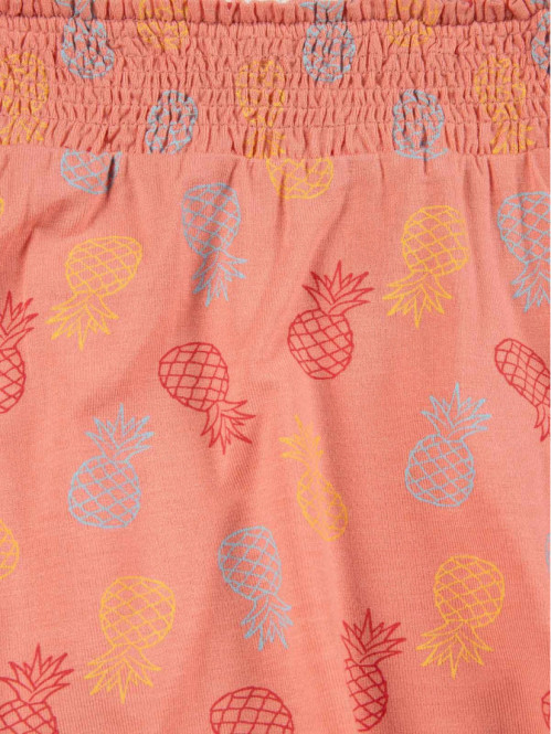 Jupe imprimée ananas fille (10-16A)