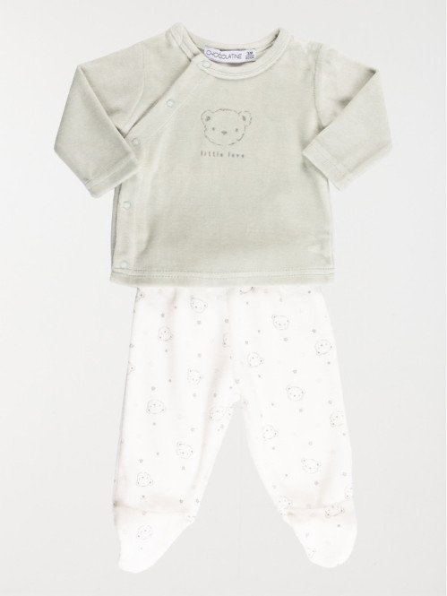 Pyjama naissance ourson garçon (0-9M)