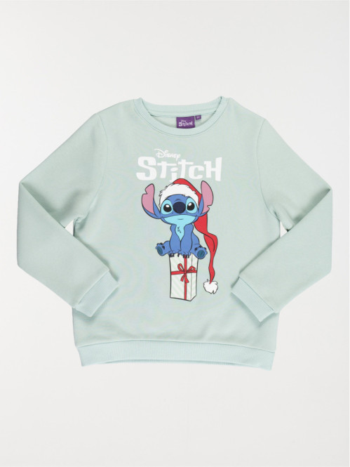 Sweat fille Stitch noël (3-12A)