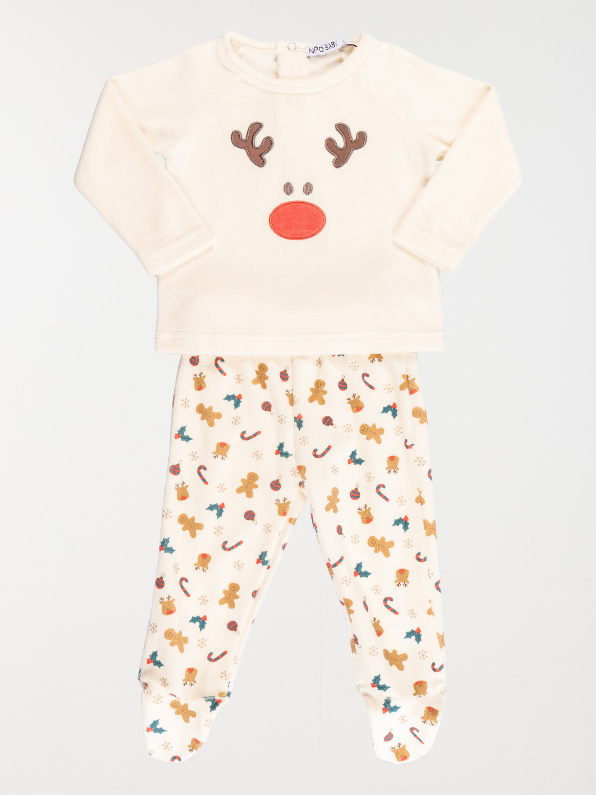 Pyjama 2 pièces renne garçon (3-36M)