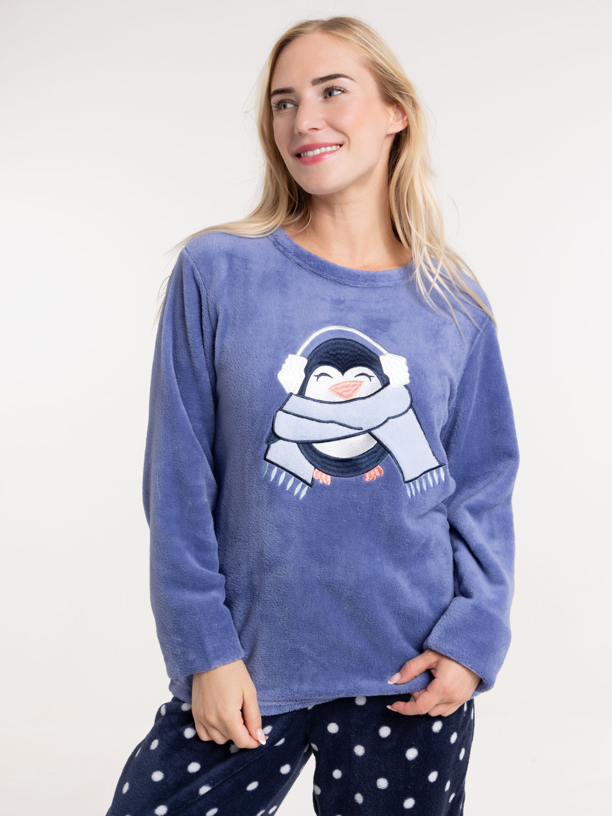 Pyjama polaire pingouin femme Pyjama polaire pingouin femme