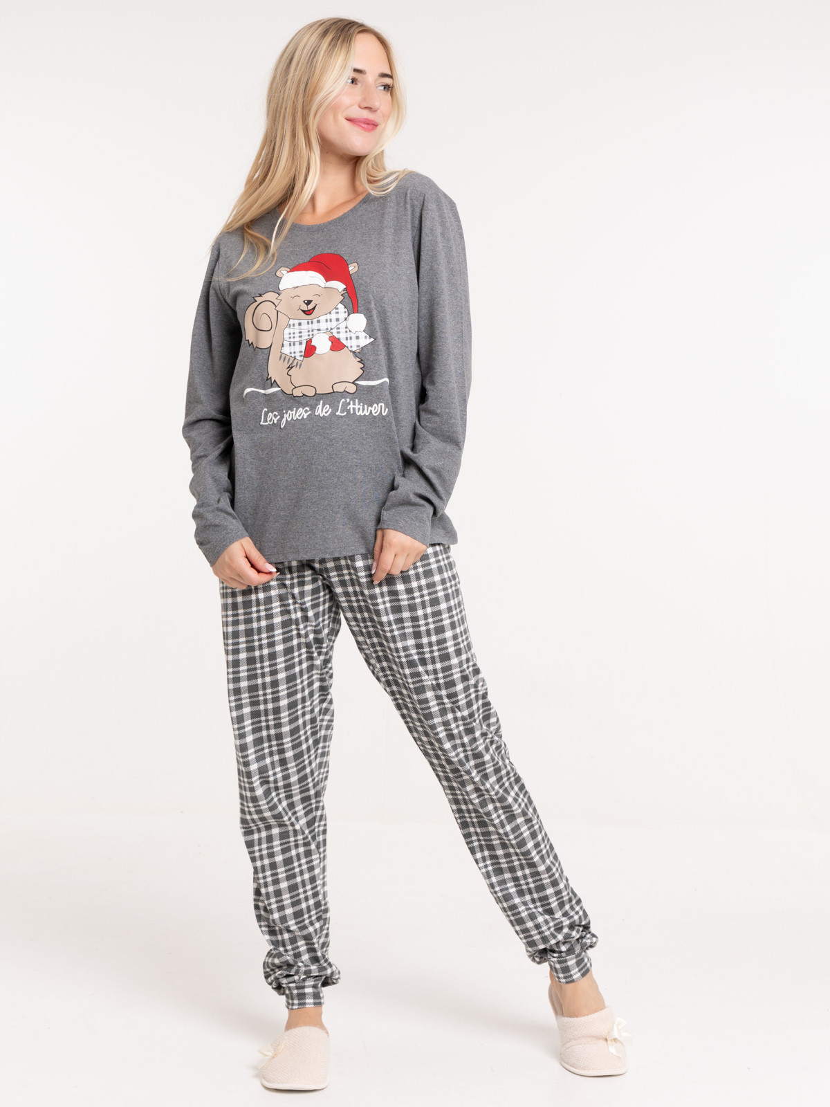 Pyjama long de noël femme