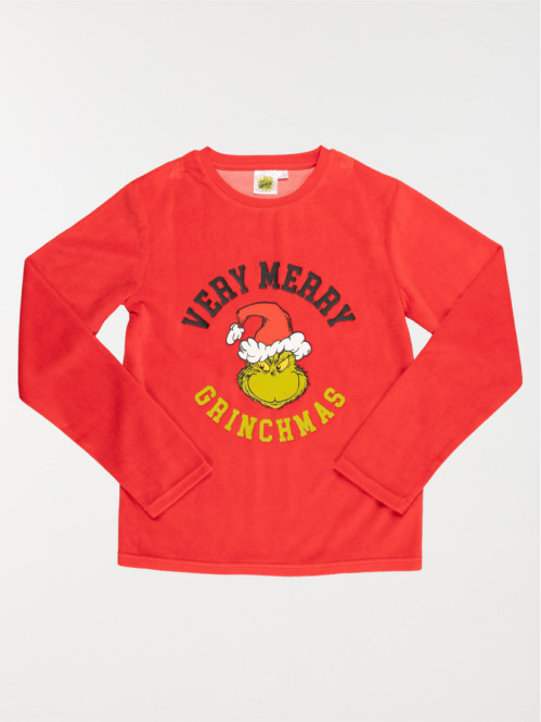 Pyjama Grinch en velours...