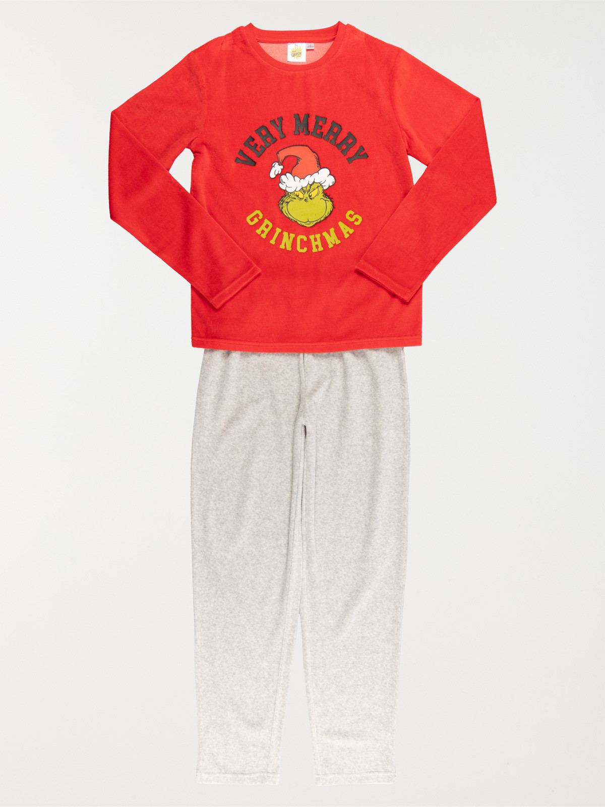 Pyjama Grinch en velours garçon (XXS-M)