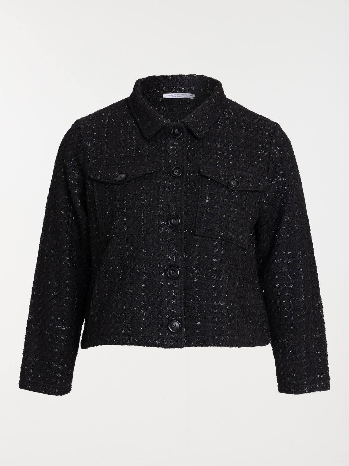 Veste tweed grande taille femme