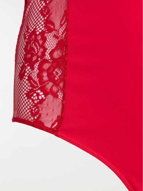 Body grande taille rouge femme Body grande taille rouge femme