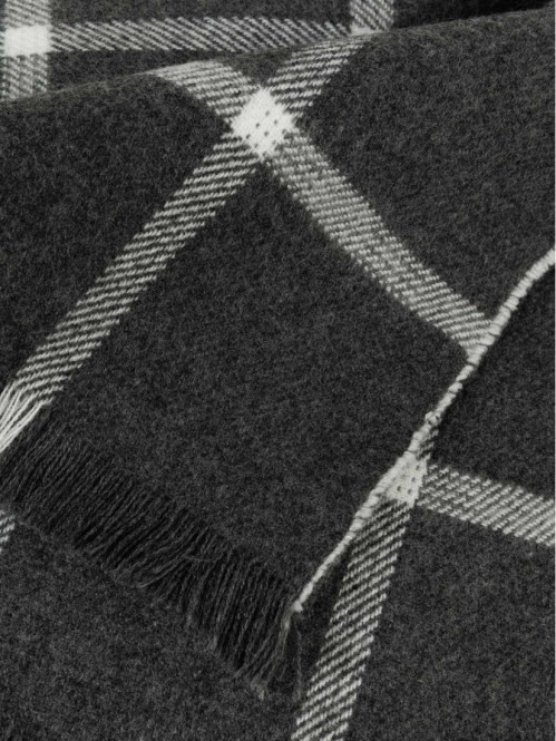 Plaid gris anthracite 130 x...