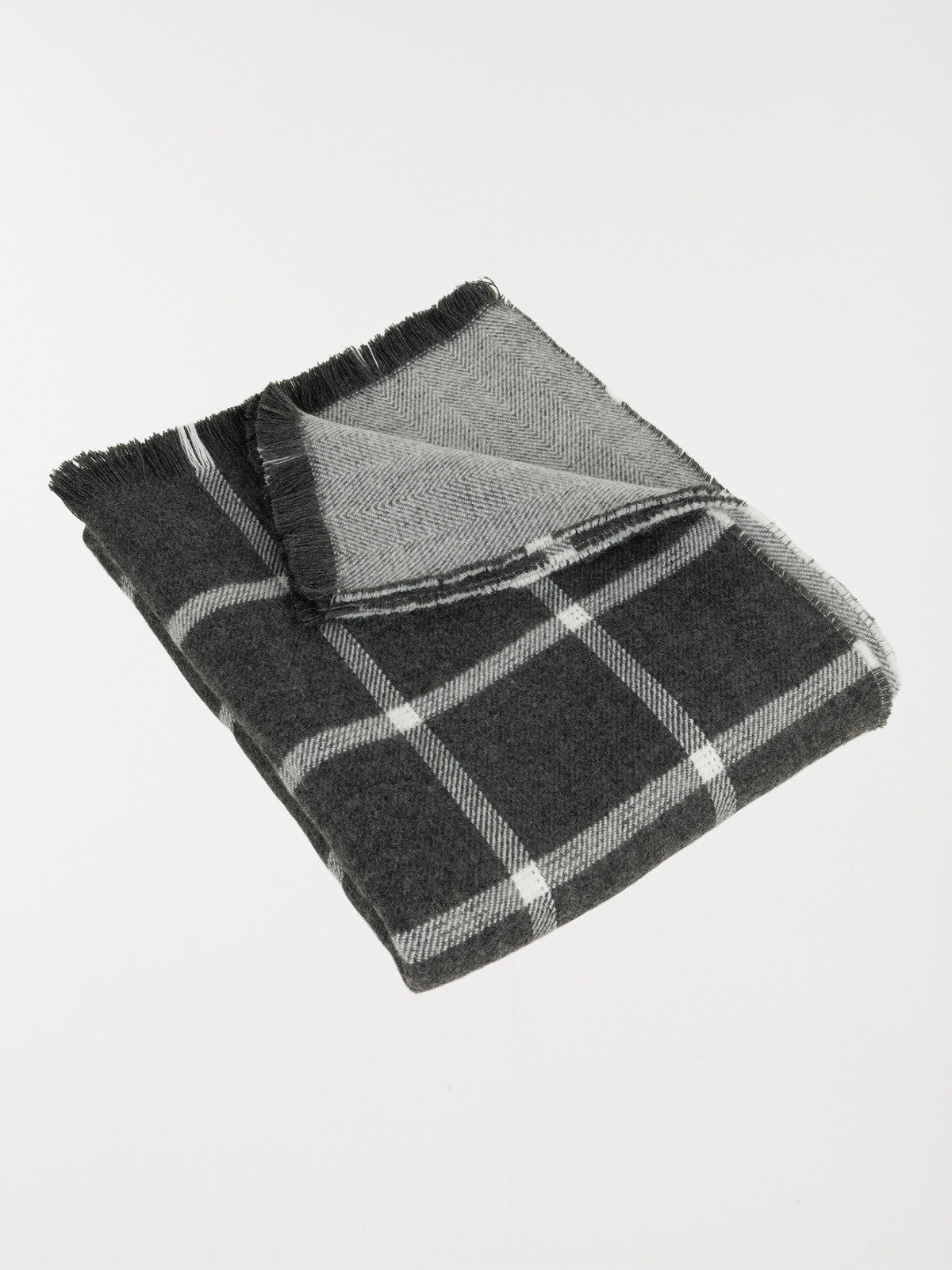 Plaid gris anthracite 130 x 160 cm
