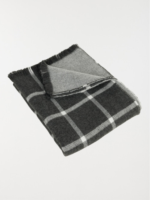 Plaid gris anthracite 130 x 160 cm