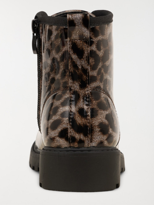 Bottines vernies léopard...