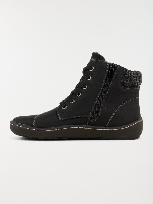Baskets montantes zippées femme (36-41)